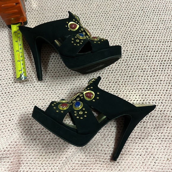 New platform Studded slipper heels - Picture 2 of 6